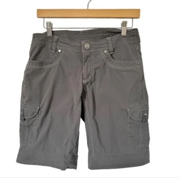 Kuhl Splash Cargo Hiking Shorts 11" Bermuda Short Shadow Gray Size 6 - Picture 5 of 13